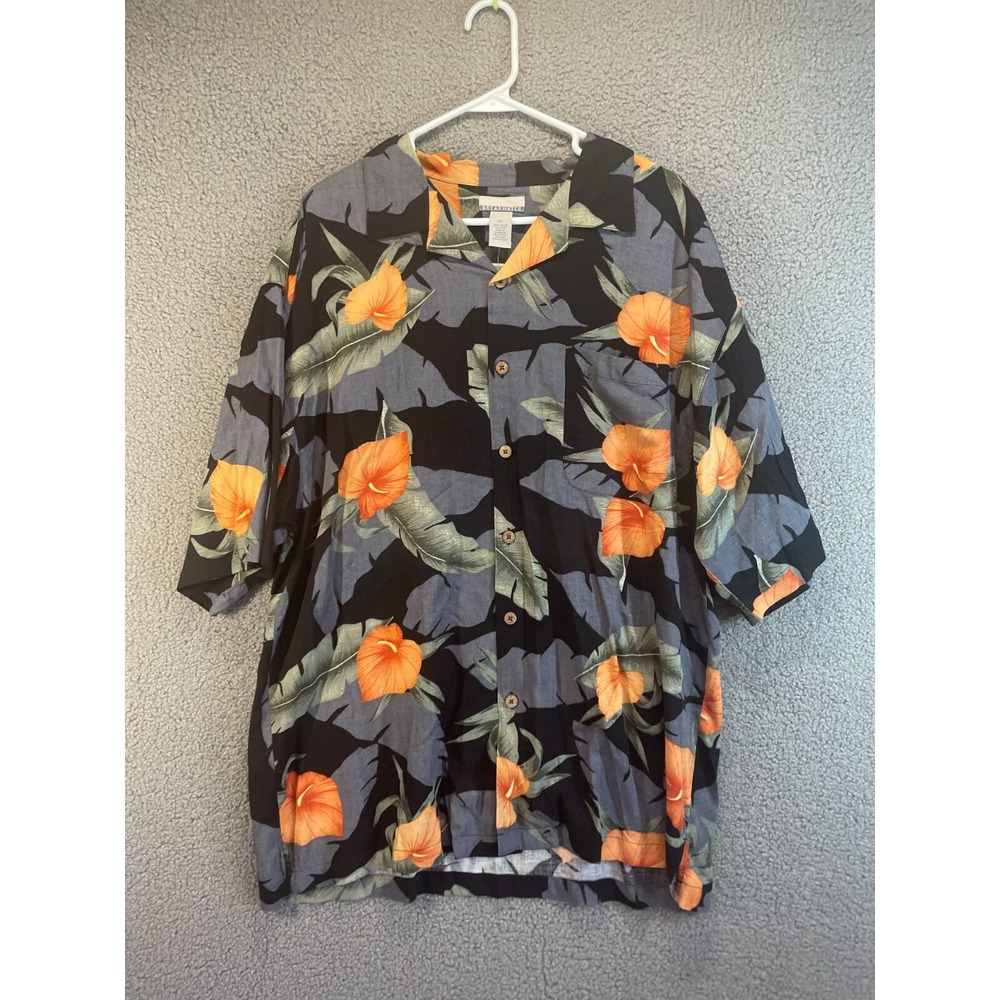 Breakwater Men's XL Crew Neck Hawaiin Short Sleeve Shirt‎